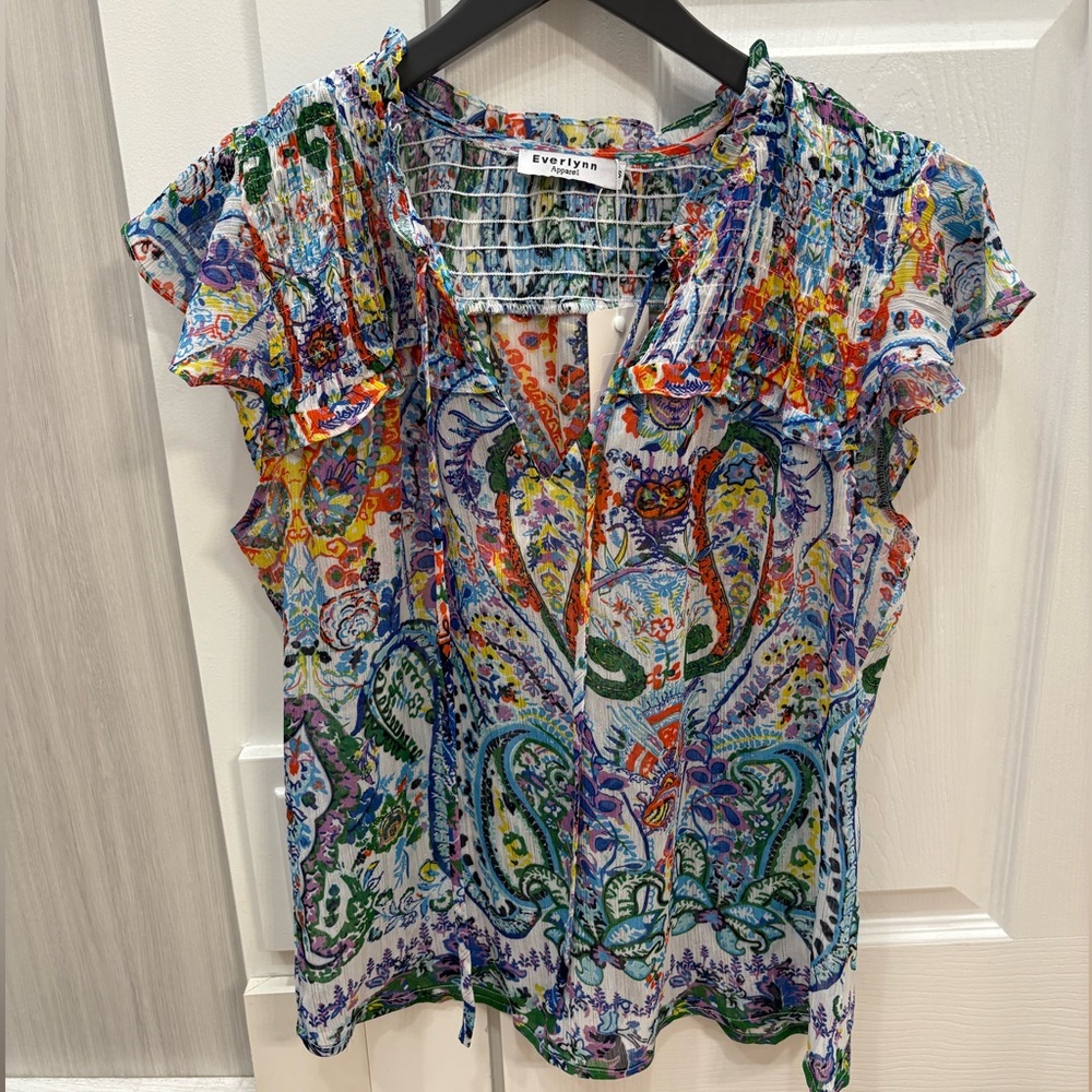 Vibrant Paisley Top